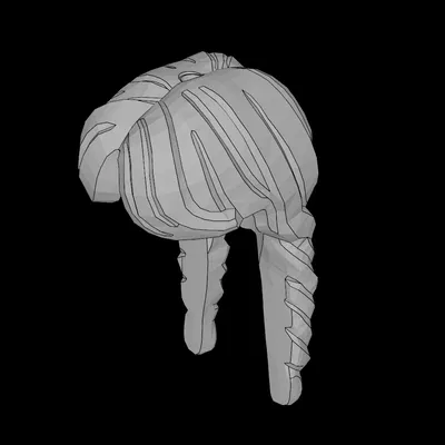 Tóc Búp Bê Lego Nữ Dài 2 Bím Giữa (5784.dat)