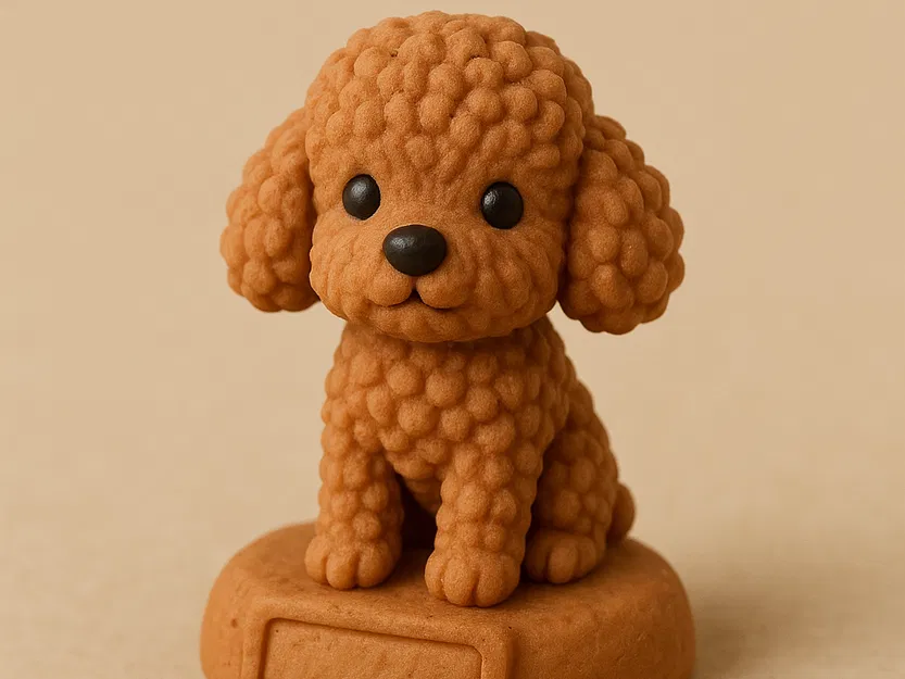 Mô hình chó Poodle thu nhỏ/chó/poodle - Image 1