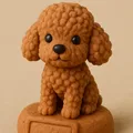 Mô hình chó Poodle thu nhỏ/chó/poodle - Thumbnail 1