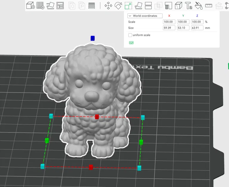 Mô hình chó Poodle thu nhỏ/chó/poodle - Image 2