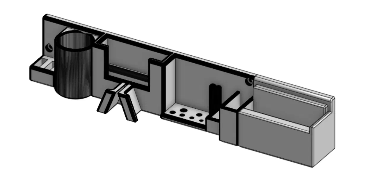 Giá đỡ đồ dùng tối giản Centauri carbon có chỗ để hotend - Image 2