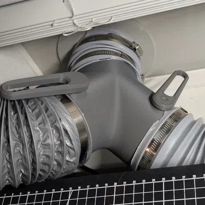 Van Chẻ Đôi Ống Thông Gió Y-Splitter 4 Inch