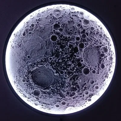 Mặt Trăng 55% Kích Thước Gốc Để In Với Máy In 30x30x30