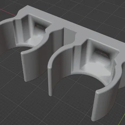 Kẹp ống nhựa PVC đôi 20mm (Bản chỉnh sửa)