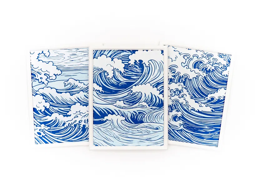 Tranh Tường Sóng Biển 3D - Image 1