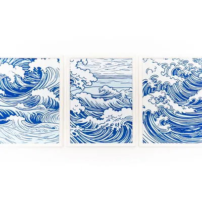 Tranh Tường Sóng Biển 3D