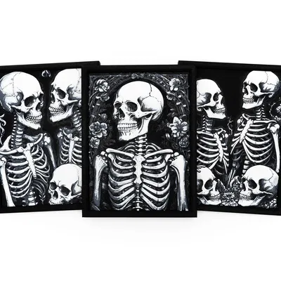 Tranh Treo Tường Hình Bộ Xương