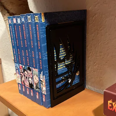 Chặn Sách/Kệ Sách - Chủ Đề One Piece (Luffy & Zoro)