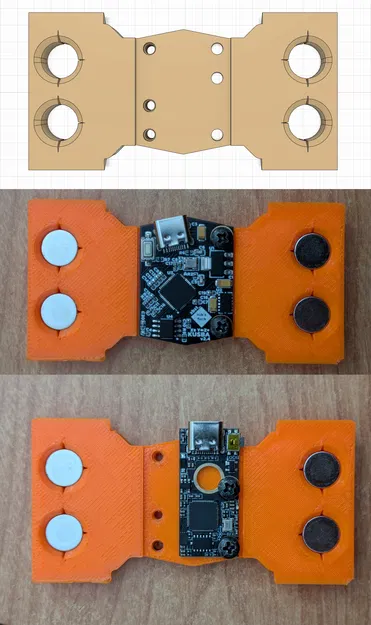 KUSBA / BigTreeTech USB-C ADXL345 Gắn Nam Châm Lên Bed (Nam Châm Neodymium Tròn 10mm) - Image 1
