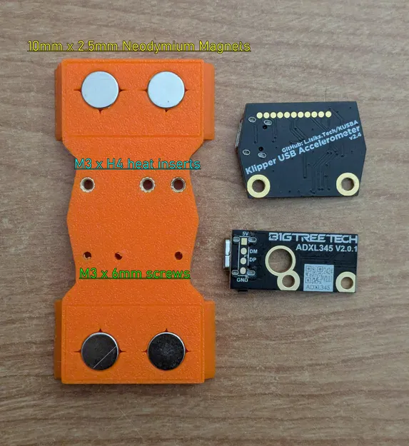 KUSBA / BigTreeTech USB-C ADXL345 Gắn Nam Châm Lên Bed (Nam Châm Neodymium Tròn 10mm) - Image 3