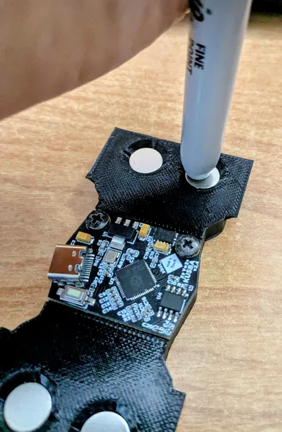 KUSBA / BigTreeTech USB-C ADXL345 Gắn Nam Châm Lên Bed (Nam Châm Neodymium Tròn 10mm) - Image 5