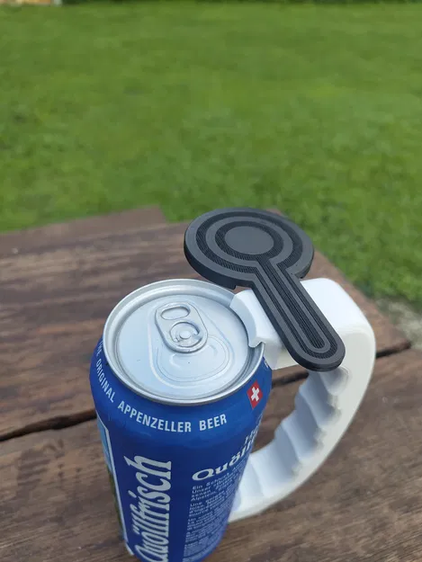 Giá đỡ lon 500ml có nắp xoay chống bụi - dễ in - Image 1