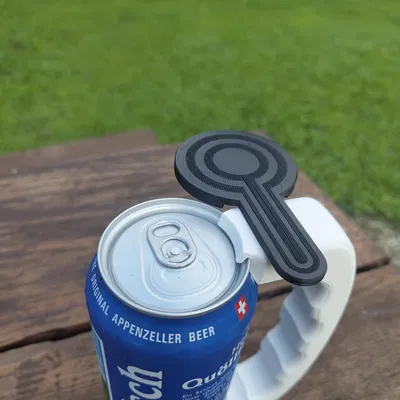 Giá đỡ lon 500ml có nắp xoay chống bụi - dễ in