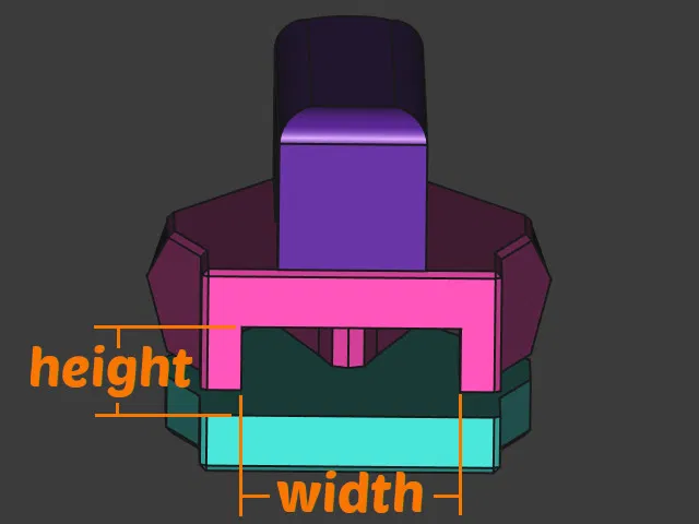 Bộ phận thay thế slider khóa kéo v2 (tiêu chuẩn) - Image 4