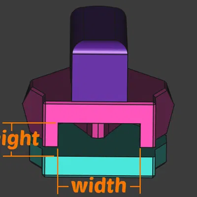 Bộ phận thay thế slider khóa kéo v2 (tiêu chuẩn)