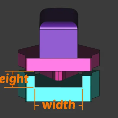 Đầu kéo thay thế khóa kéo v2 (thanh cài ngược)