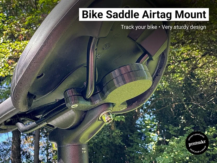 Giá đỡ Airtag yên xe đạp • Theo dõi xe đạp của bạn • Thiết kế chắc chắn - Image 1