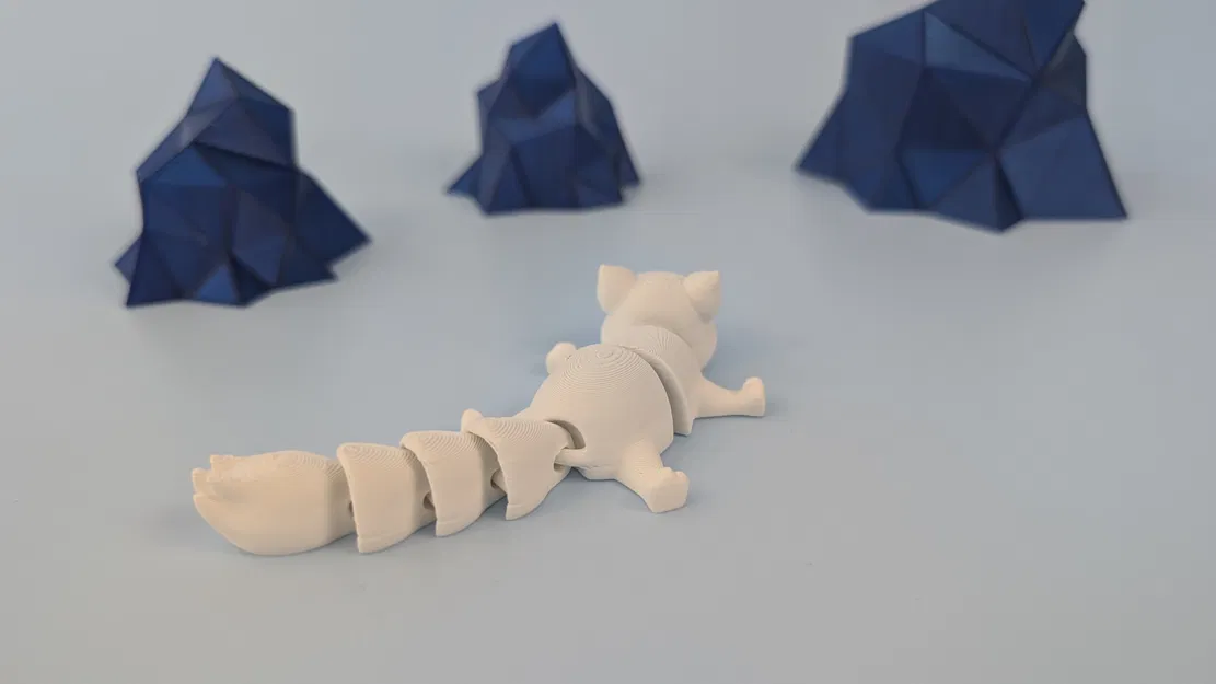 Cáo Bắc Cực - Mô hình Móc khóa Khớp nối - Image 2