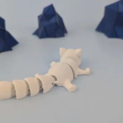 Cáo Bắc Cực - Mô hình Móc khóa Khớp nối