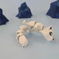 Cáo Bắc Cực - Mô hình Móc khóa Khớp nối - Thumbnail 4