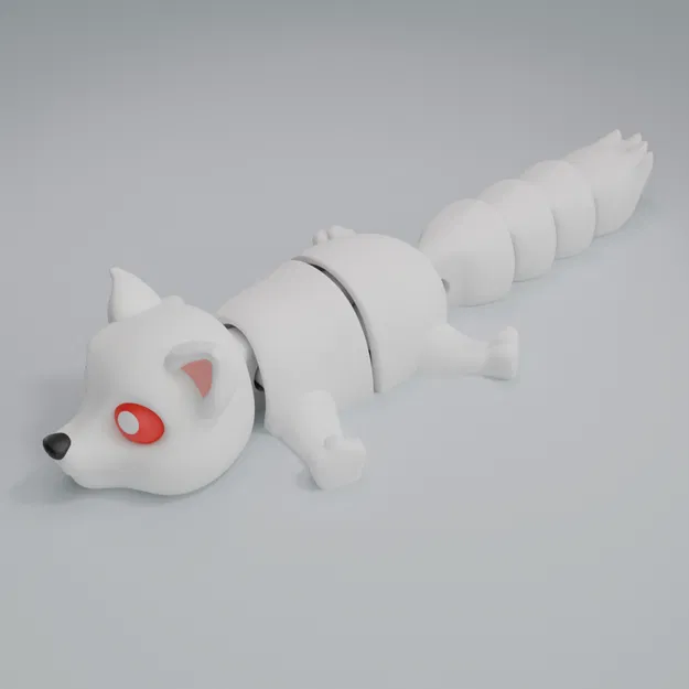 Cáo Bắc Cực - Mô hình Móc khóa Khớp nối - Image 5