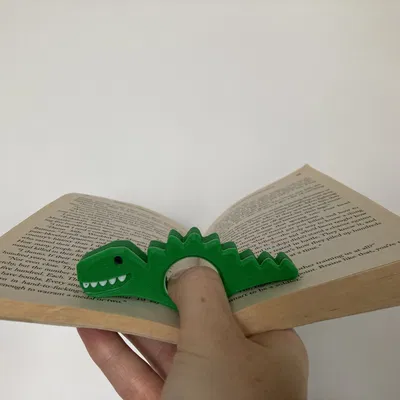 Giá Giữ Sách Hình Khủng Long Mở (Giữ Trang Sách, Vật Dụng Đọc Sách)