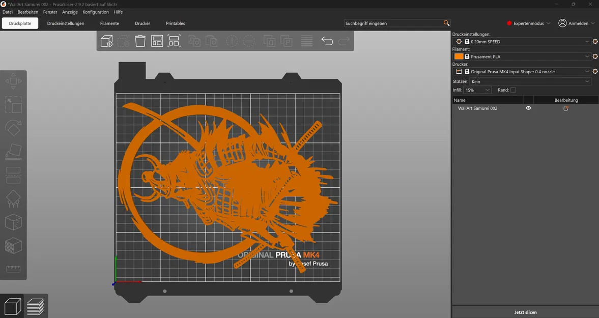 WallArt Samurei 002 - Nghệ Thuật Treo Tường 3D Độc Đáo - Image 2
