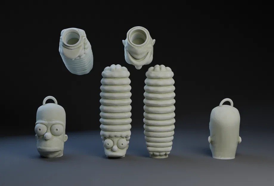 Nắp Van Lốp Xe Marge và Homer : Nắp Chụp Xe Đạp - Image 1