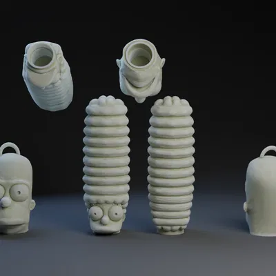 Nắp Van Lốp Xe Marge và Homer : Nắp Chụp Xe Đạp