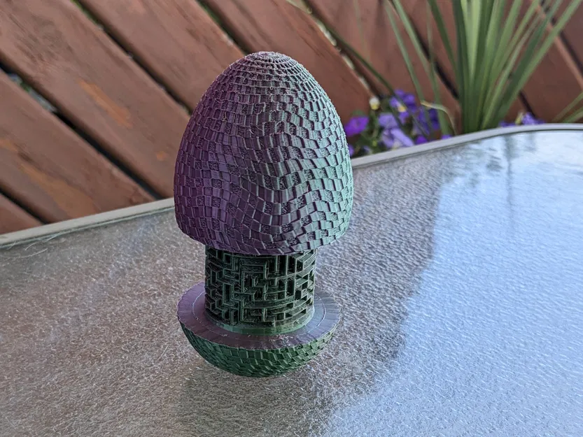 Hộp Mê Cung Trứng - Da Dệt - Image 2