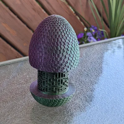 Hộp Mê Cung Trứng - Da Dệt