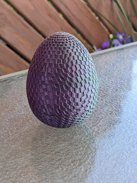 Hộp Mê Cung Trứng - Da Dệt - Image 3