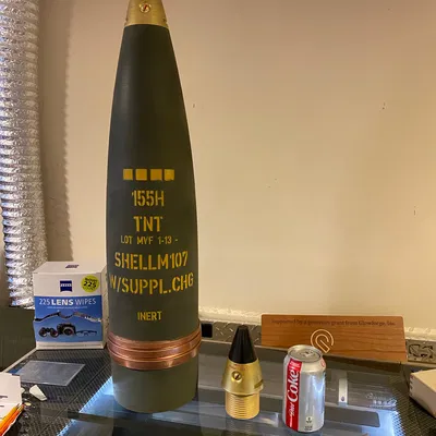 Vỏ đạn Howitzer 155mm CẬP NHẬT kèm phụ kiện diorama