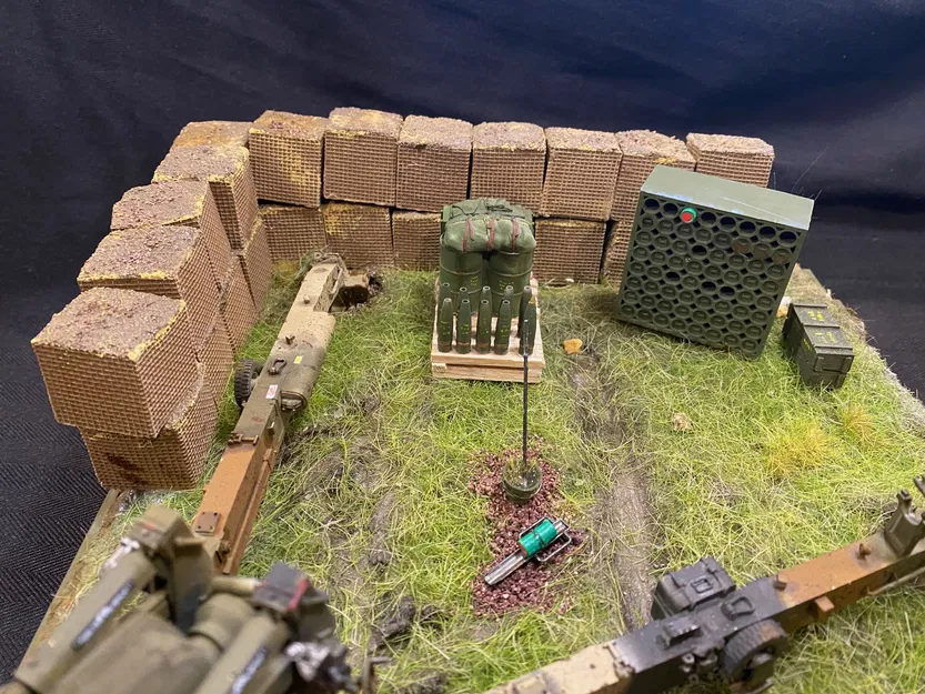 Vỏ đạn Howitzer 155mm CẬP NHẬT kèm phụ kiện diorama - Image 5