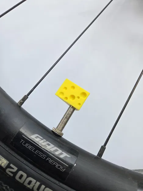 Nắp Van Xe Đạp Hình Miếng Phô Mai - Image 1