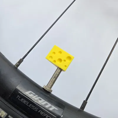 Nắp Van Xe Đạp Hình Miếng Phô Mai