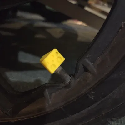 Nắp Van Xe Đạp Hình Miếng Phô Mai