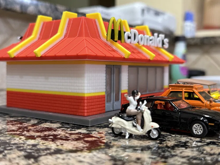 Mô hình Tỉ lệ 1:64 Quán McDonald's Cổ Điển - Image 10
