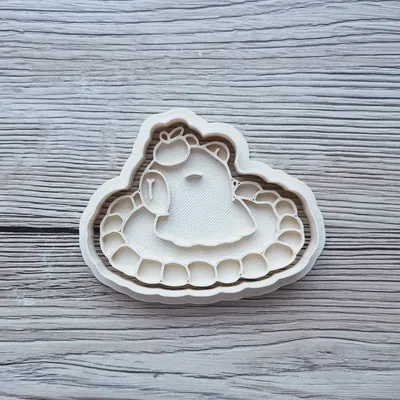 Bộ Dụng Cụ Cắt Bánh Quy Capybara Dễ Thương Kèm Táo Sấu