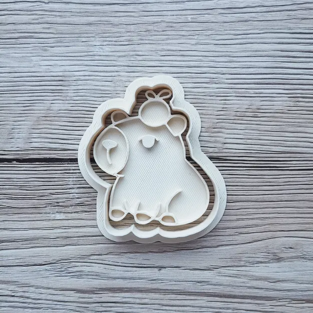 Bộ Dụng Cụ Cắt Bánh Quy Capybara Dễ Thương Kèm Táo Sấu - Image 5