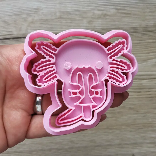 Bộ Khuôn Cắt Bánh Quy Hình Kỳ Nhông Axolotl Dễ Thương - Image 4