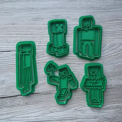 Bộ Cắt Bánh Quy Minecraft Gamer Creeper