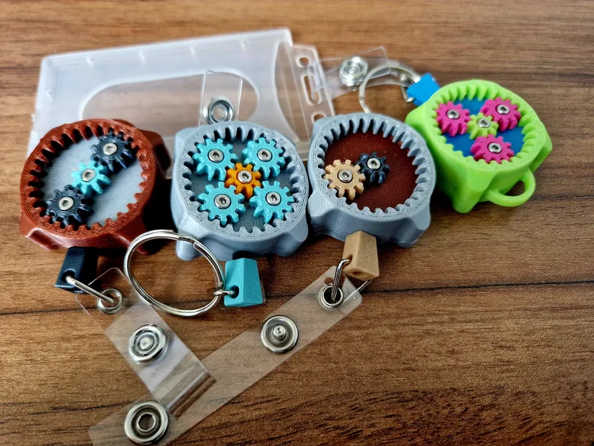 Móc khóa rút dây với bánh răng hành tinh - Image 3