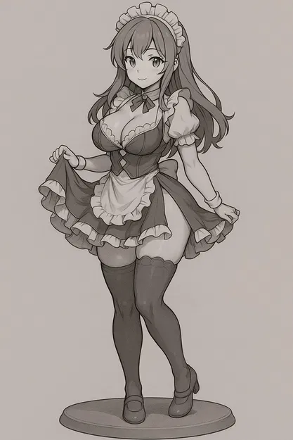 Mô hình Cô gái Anime - Tự làm - Image 1