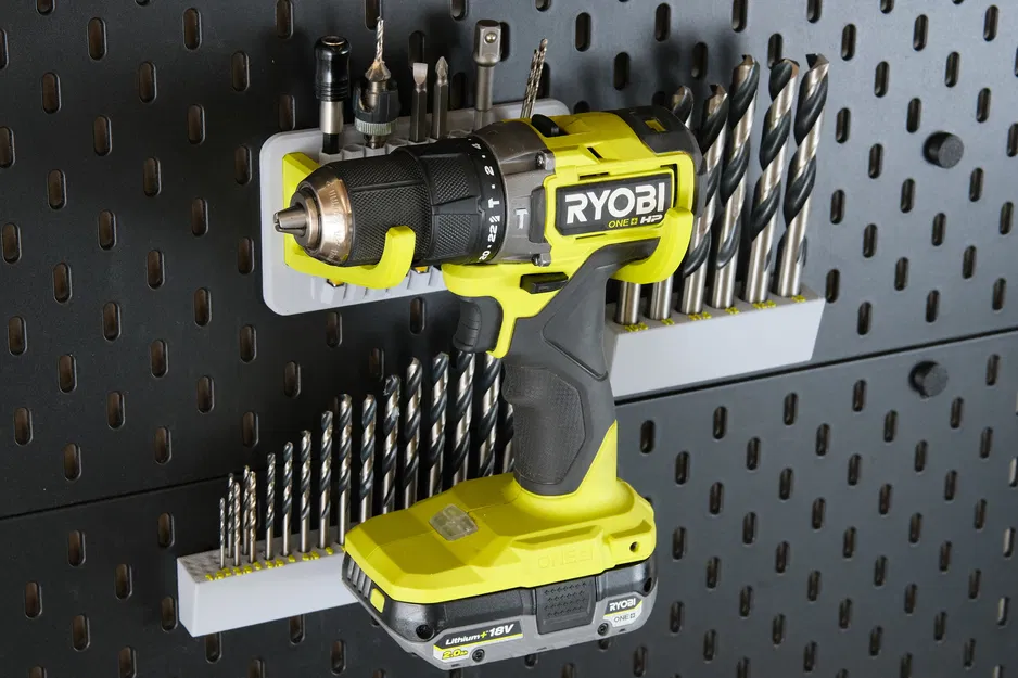 Kệ giữ máy khoan và mũi khoan Ryobi cho Skadis - Image 4