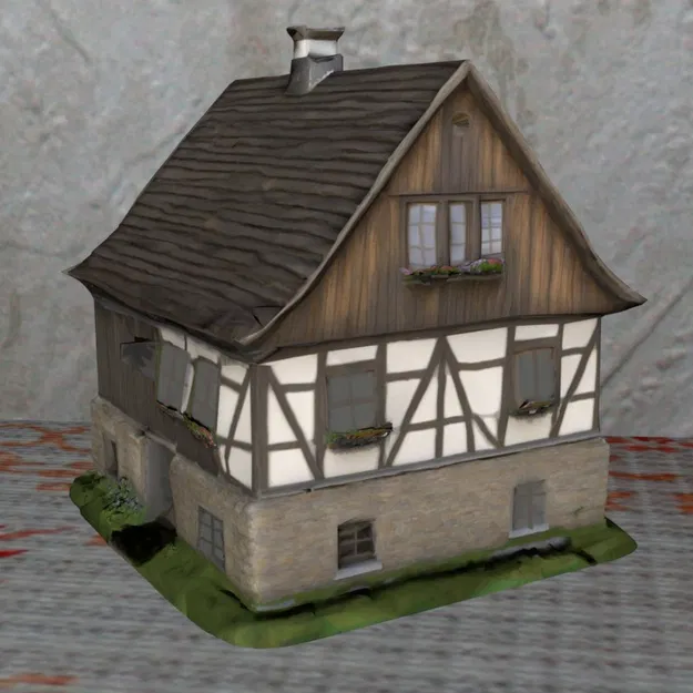 Mô hình kiến trúc Nhà Bavaria In FDM Không Cần Hỗ Trợ Địa Hình - Image 1