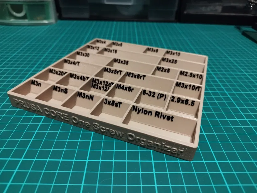 Organizer đựng ốc PRUSA CORE One tùy chỉnh - Image 1