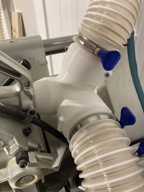 Bộ chuyển đổi thu gom bụi cho cưa Mitre Makita 1019L/1219L (Dùng điện & Pin) - Image 1