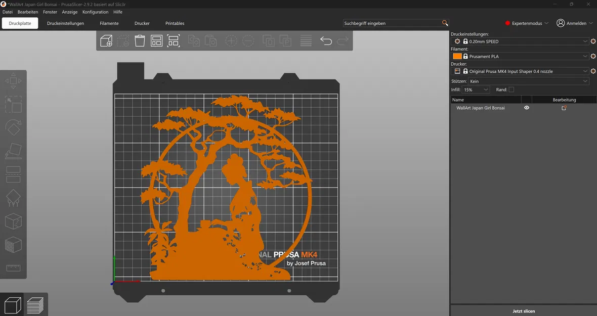 Tranh Treo Tường 3D Cô Gái Nhật Bản Bonsai - Image 2