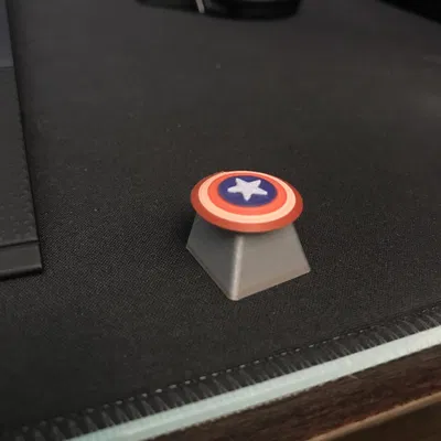Khiên Captain America: Keycap Cherry MX